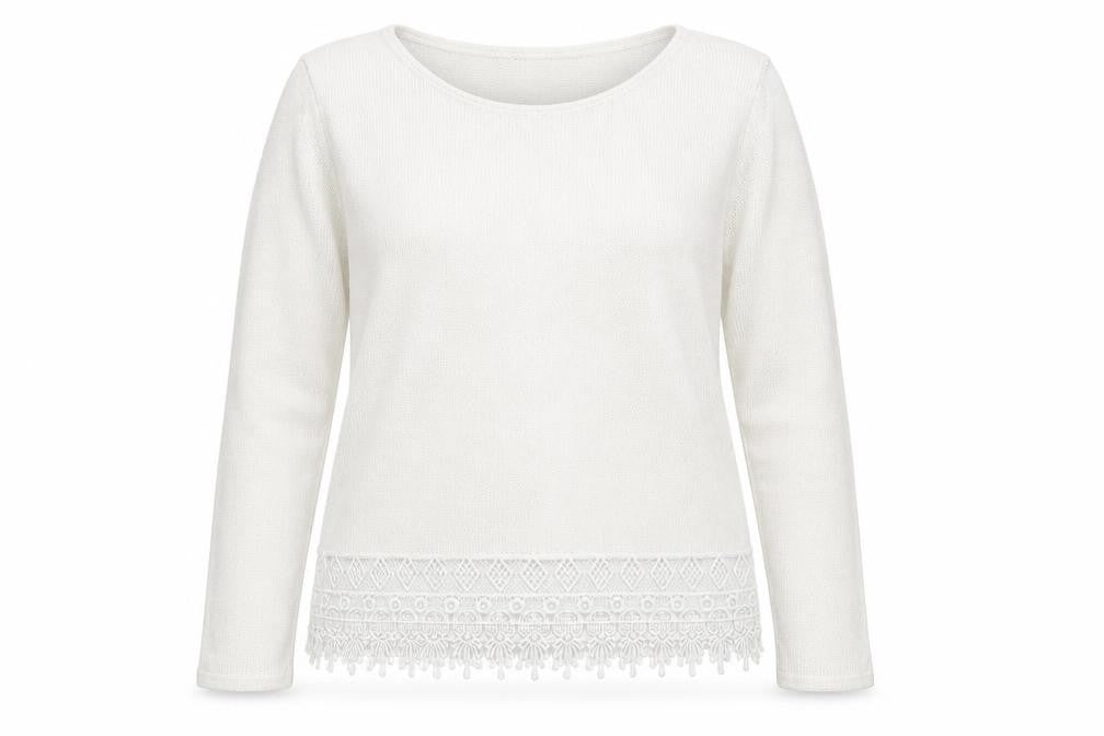 Womens UK Size M Divided by H&M White Pullover Jumper