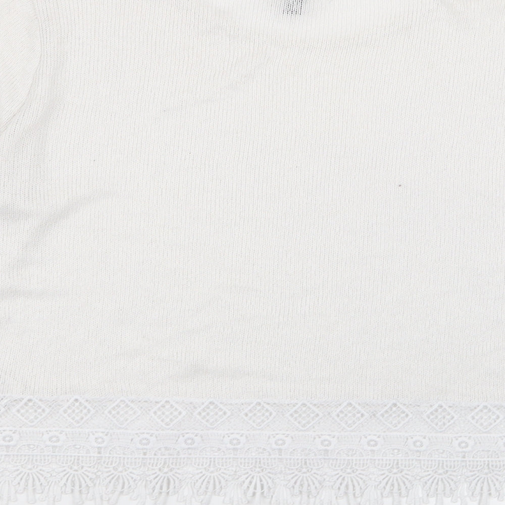 Divided by H&M Womens White   Pullover Jumper Size M