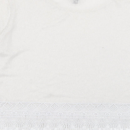 Divided by H&M Womens White   Pullover Jumper Size M