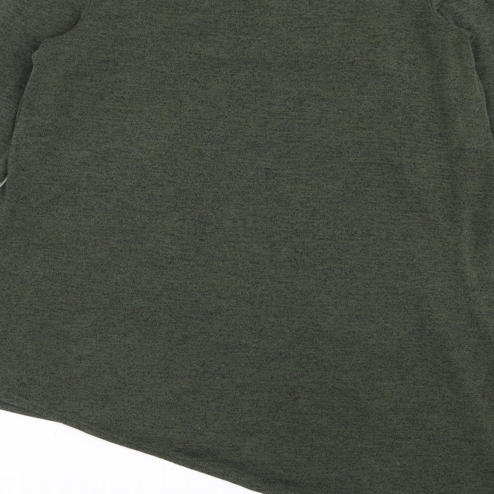 Papaya Womens Green   Basic T-Shirt Size 14