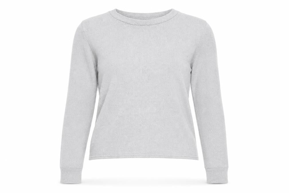Womens UK Size XS Divided by H&M Silver Pullover Jumper