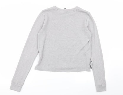 Divided by H&M Womens Silver   Pullover Jumper Size XS