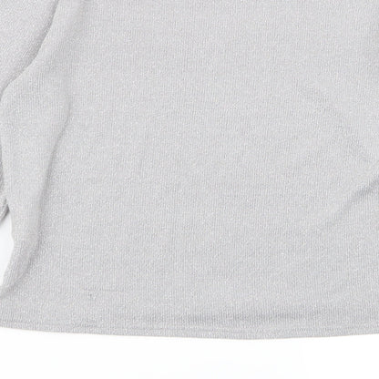 Divided by H&M Womens Silver   Pullover Jumper Size XS