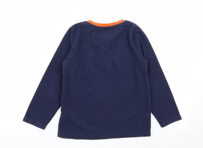 Primark Boys Blue Solid   Pyjama Top Size 5-6 Years