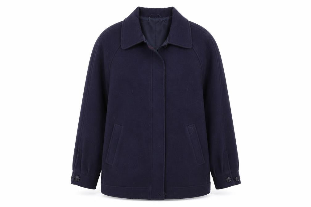 Edinburgh Womens Blue   Overcoat Coat Size 14