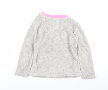 Primark Girls Grey Solid  Top Pyjama Top Size 3-4 Years