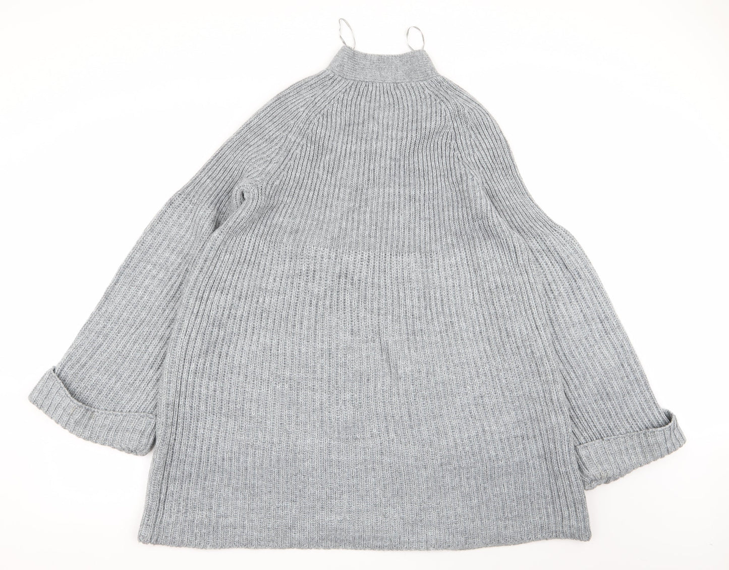 Womens UK Size M BM Grey Cardigan Jumper