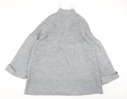 Womens UK Size M BM Grey Cardigan Jumper