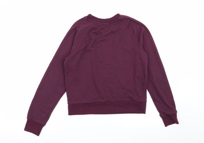 Womens UK Size XS Divided by H&M Purple Pullover Jumper