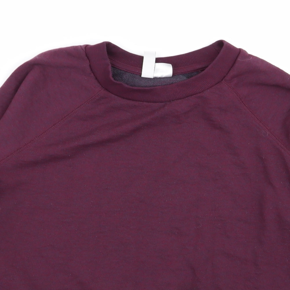 Womens UK Size XS Divided by H&M Purple Pullover Jumper