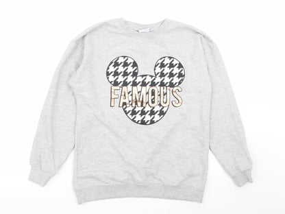 Disney Womens Grey   Pullover Jumper Size 6