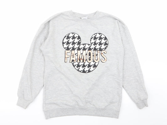 Disney Womens Grey   Pullover Jumper Size 6