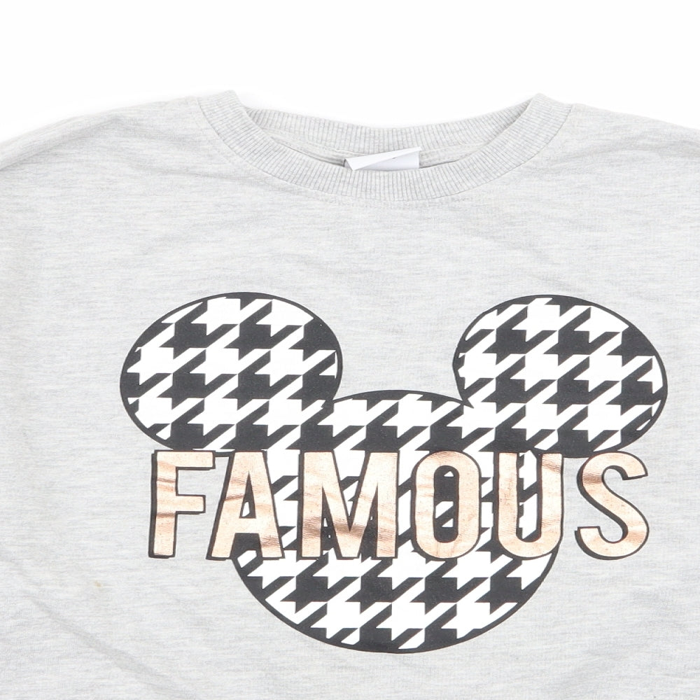 Disney Womens Grey   Pullover Jumper Size 6