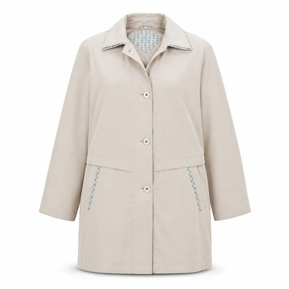 Womens UK Size 14 Evans Beige Overcoat