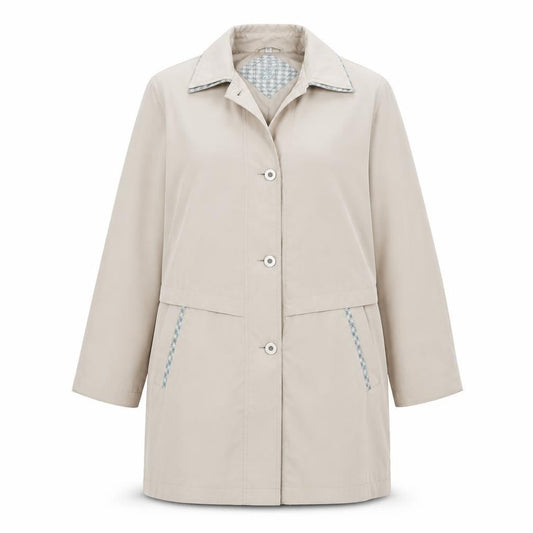 Womens UK Size 14 Evans Beige Overcoat