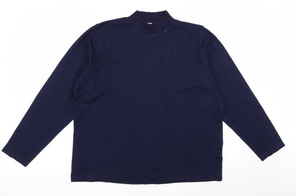 Womens UK Size 18 holmewood Blue Basic T-Shirt