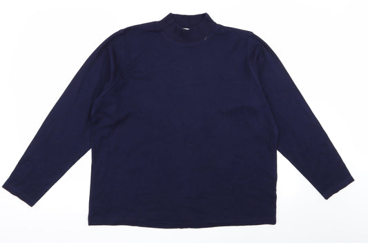 Womens UK Size 18 holmewood Blue Basic T-Shirt