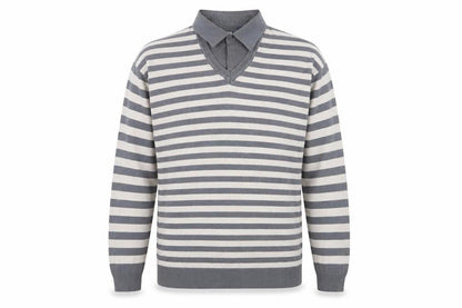 Mens UK Size L Easy Multicoloured Pullover Jumper