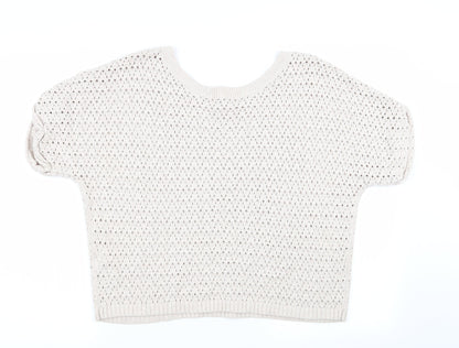 Womens UK Size 8 River Island Beige Pullover Jumper