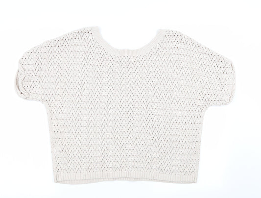 Womens UK Size 8 River Island Beige Pullover Jumper
