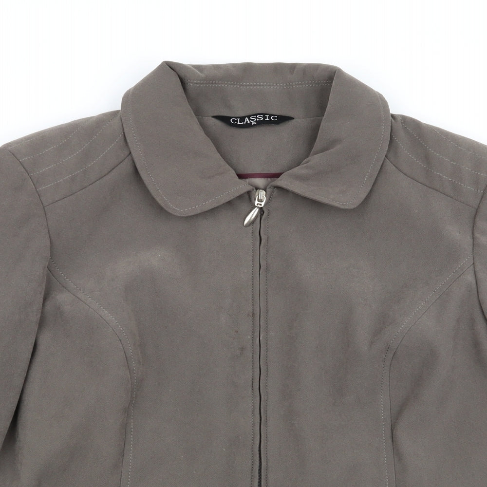 Womens UK Size 16 Classic Grey Jacket