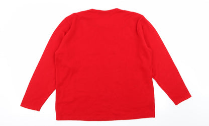 Womens UK Size L akal Red Pullover Jumper