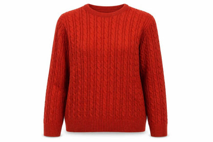 Womens UK Size L pure and natural Orange Pullover Jumper