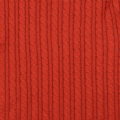 Womens UK Size L pure and natural Orange Pullover Jumper