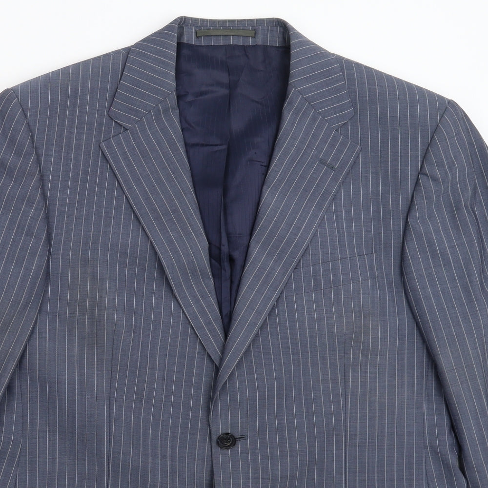 Mens UK Size 40 Van Kollem Regular Grey Suit Jacket