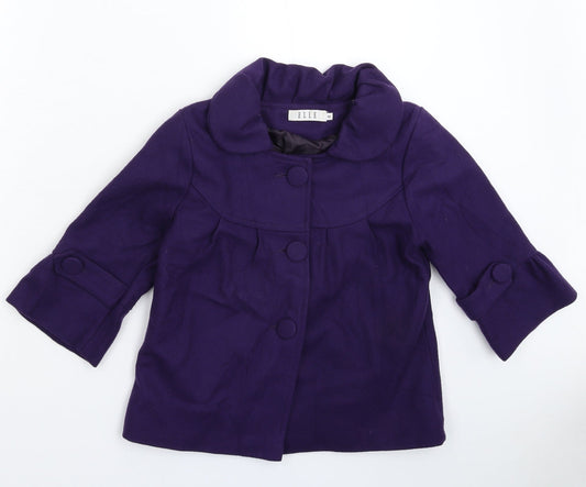 ELLE Womens Purple   Jacket Blazer Size XS