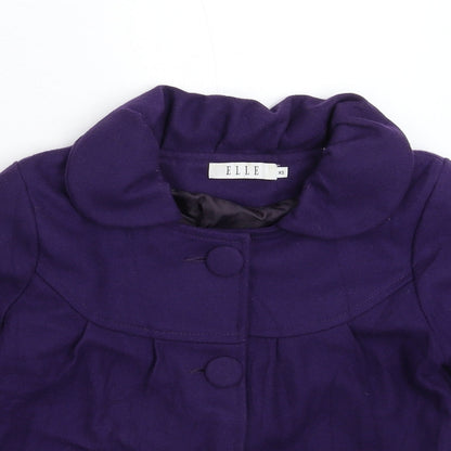 ELLE Womens Purple   Jacket Blazer Size XS