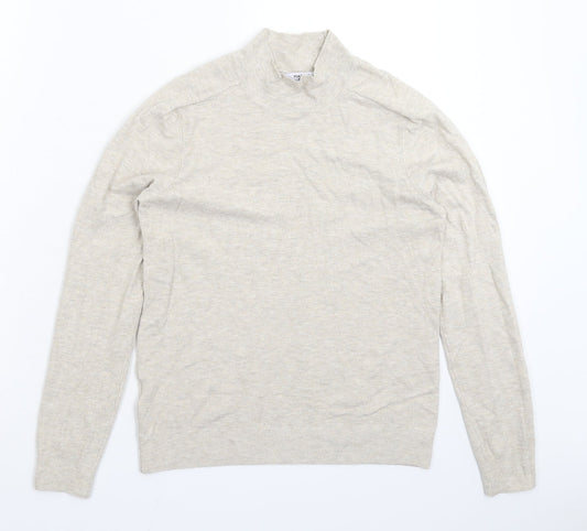 Womens UK Size S Mango Grey Pullover Jumper