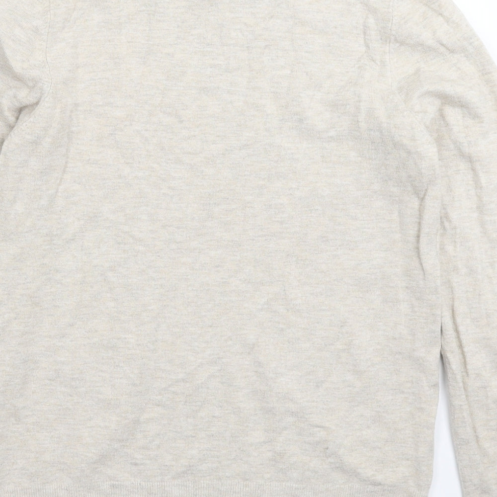 Womens UK Size S Mango Grey Pullover Jumper