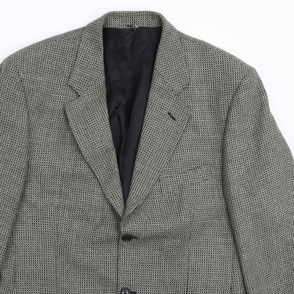 Mens UK Size 42 Preworn Regular Grey Suit Jacket