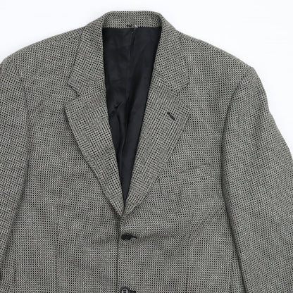Mens UK Size 42 Preworn Regular Grey Suit Jacket
