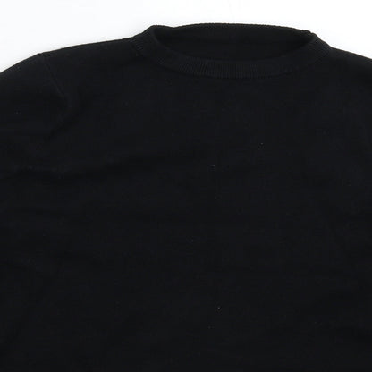 Preworn Womens Black  Knit Pullover Jumper Size 12