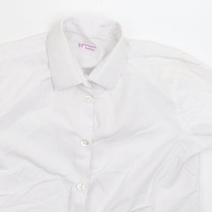 George Boys White   Basic Button-Up Size 7-8 Years