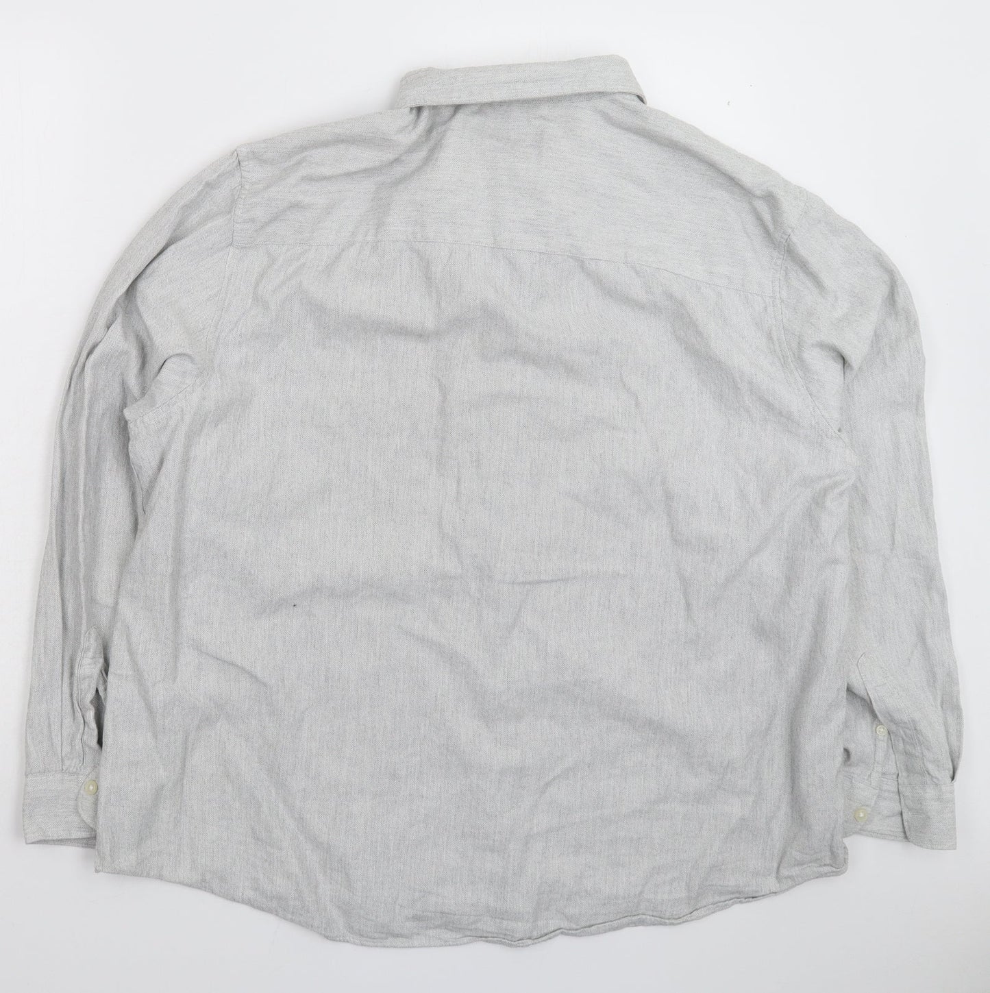 TU Mens Grey    Button-Up Size 2XL