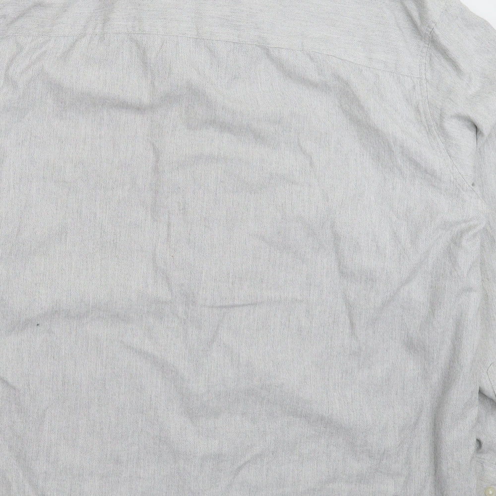 TU Mens Grey    Button-Up Size 2XL
