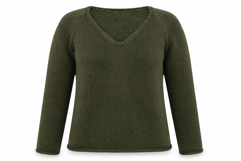 Womens UK Size S H&M Green Pullover Jumper