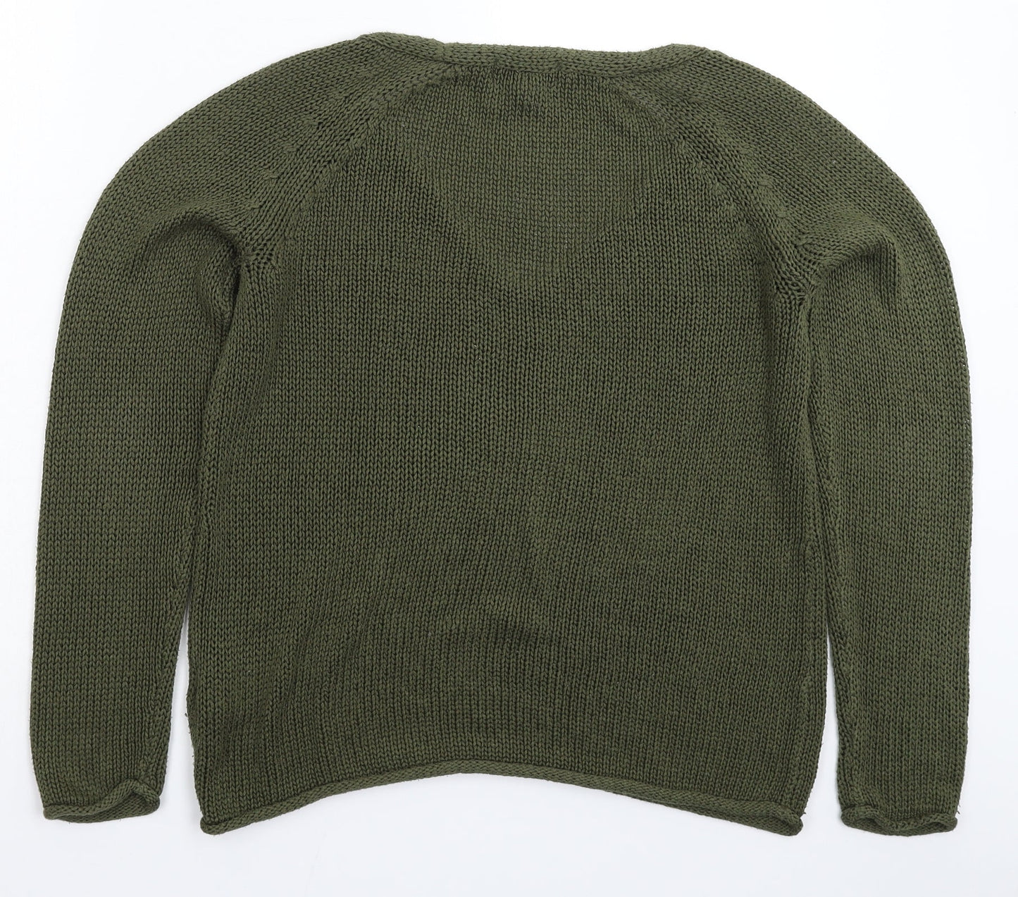 Womens UK Size S H&M Green Pullover Jumper
