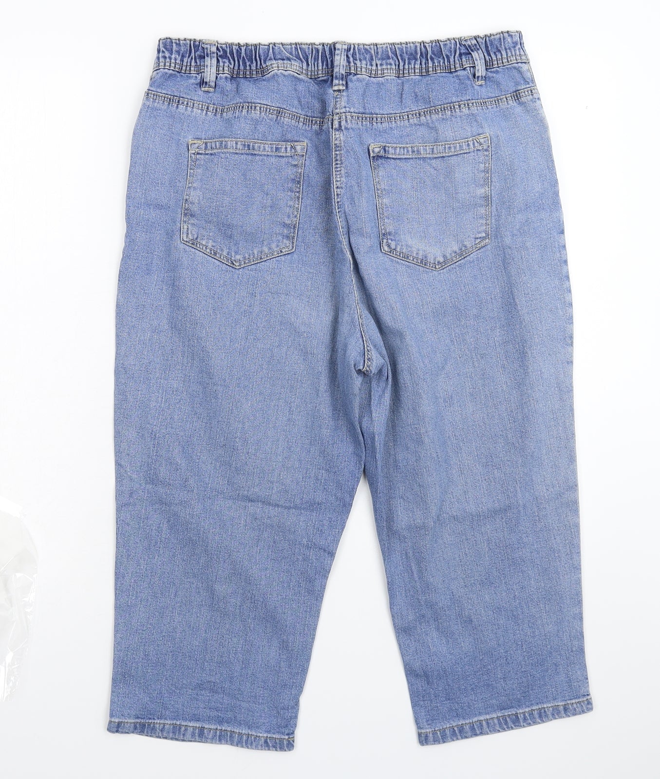 Ava Womens Blue  Denim Cropped Jeans Size 34 in L20 in