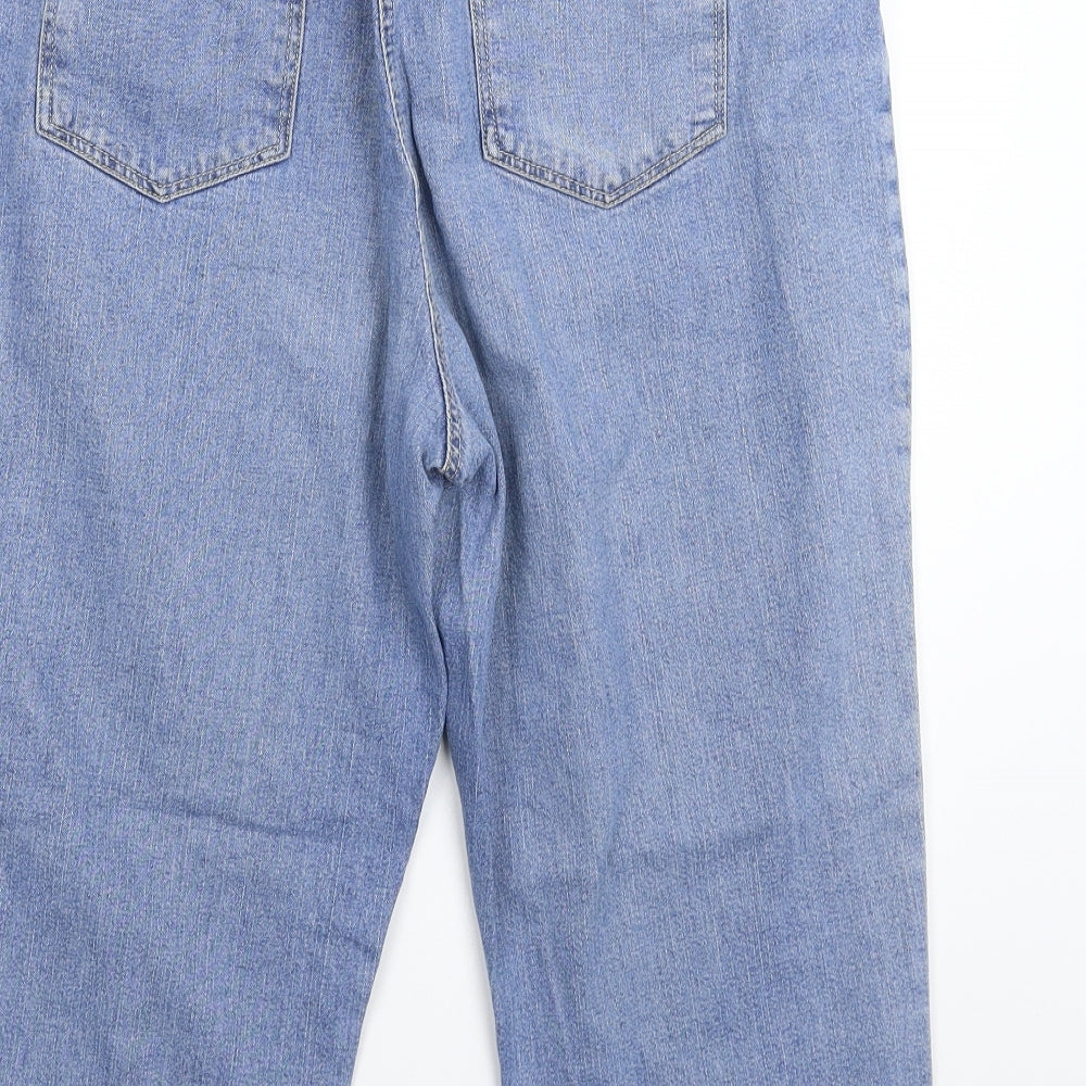 Ava Womens Blue  Denim Cropped Jeans Size 34 in L20 in