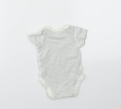 M&S Baby Grey Animal Print  Babygrow One-Piece Size 0-3 Months