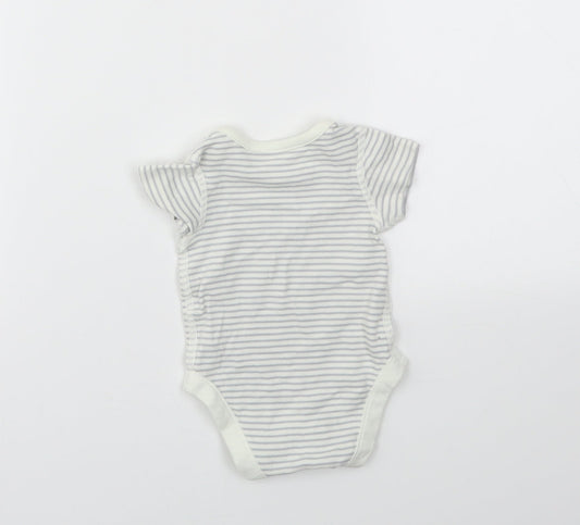 M&S Baby Grey Animal Print  Babygrow One-Piece Size 0-3 Months