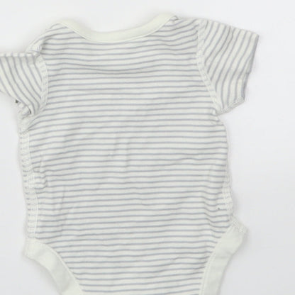 M&S Baby Grey Animal Print  Babygrow One-Piece Size 0-3 Months