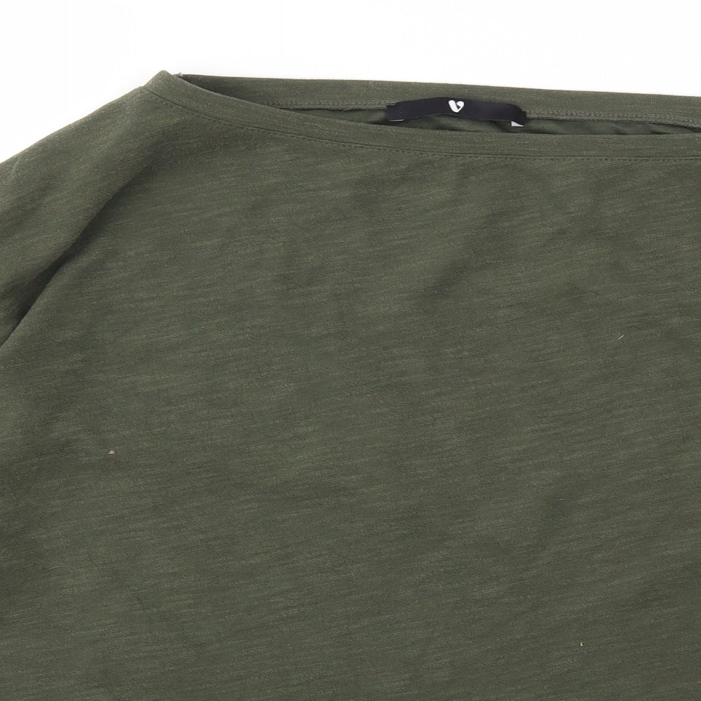 Womens UK Size 12 Very Green Pullover Jumper