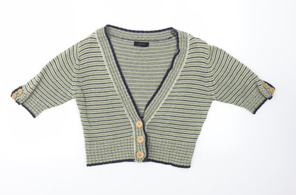 Womens UK Size L VERO MODA Green Cardigan Jumper