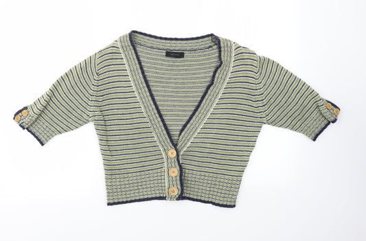 Womens UK Size L VERO MODA Green Cardigan Jumper