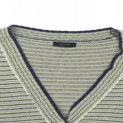 Womens UK Size L VERO MODA Green Cardigan Jumper